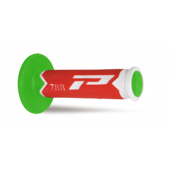 PROGRIP MANETKI PG788 OFF ROAD (22+25MM, DŁ.115MM) KOLOR BIAŁY/CZERWONY/ZIELONY (TRÓJSKŁADNIKOWE) (788-290)