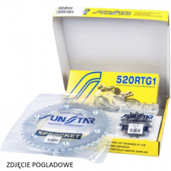 SUNSTAR ZESTAW NAPĘDOWY KAWASAKI ER6F/N/ABS 06-16, VERSYS 650 / ABS 07-19 PLUS ZŁOTY (15/46/114) (DO 1000CC) (SUN32515/SUN1-3356