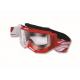 PROGRIP GOGLE PG3300-127 TR VISION KOLOR BIAŁY CZERWONY (SZYBA PG3310 PRZEZROCZYSTA ANTISCRATCH, NO FOG, ANTI UV)