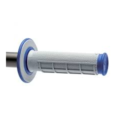 RENTHAL MANETKI MX DUAL COMPOUND 1/2 WAFFLE BLUE, DWUSKŁADNIKOWE, KOLOR SZARY/NIEBIESKI