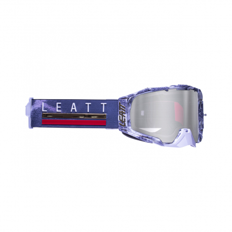 LEATT (nowy kod 2022) GOGLE VELOCITY 6.5 IRIZ GOGGLE GIRAFFE LENS SILVER 50% - KOLOR SZARY/BIAŁY SZYBKA LUSTRZANA SREBRNA
