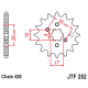 JT 2021/12 ZĘBATKA PRZEDNIA 261 15 HONDA MBX/MTX 50 (26115JT) (ŁAŃC. 420)