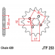 JT 2021/12 ZĘBATKA PRZEDNIA 255 16 HONDA MTX/MBX/XR 80 (25516JT) (ŁAŃC. 420)