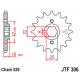 JT 2021/12 ZĘBATKA PRZEDNIA 281 14 HONDA NX 650 DOMINATOR '88 (GRUBOŚĆ 10MM) (28114JT) (ŁAŃC. 520)
