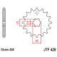 JT 2021/12 ZĘBATKA PRZEDNIA 428 14 SUZUKI DR-Z 50 '19-21', DR-Z 70 '08-18', DS/JR/RM/RG/GT/TS 80 '77-03' (42814JT) (ŁAŃC. 428)