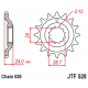 JT 2021/12 ZĘBATKA PRZEDNIA 530 17 KAWASAKI ZZ-R 1100 '90-92'(JTF528.17JT) (ŁAŃC. 530)