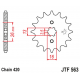 JT 2021/12 ZĘBATKA PRZEDNIA 415 17 SUZUKI TS 50, YAMAHA DT 50MX (41517JT) (ŁAŃC. 420)