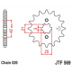 JT 2021/12 ZĘBATKA PRZEDNIA 569 11 YAMAHA YFM 125 GRIZZLY '04-'12, YZ 250 '77-'98, KAWASAKI KX 250 '87-'98 (56911JT) (ŁAŃC. 520)