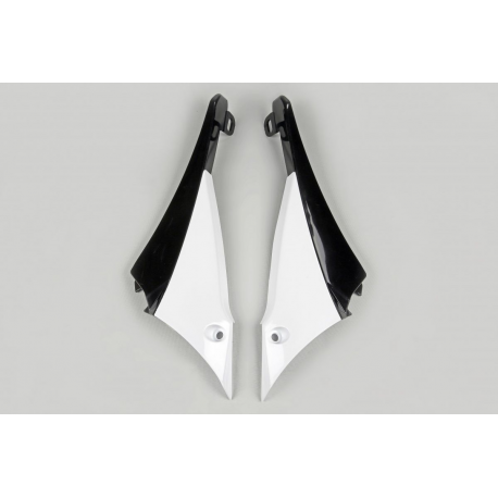UFO 2021/10 ŁĄCZNIK OSŁON CHŁODNICY YAMAHA YZF 450 '10, KOLOR BIAŁY/CZARNY