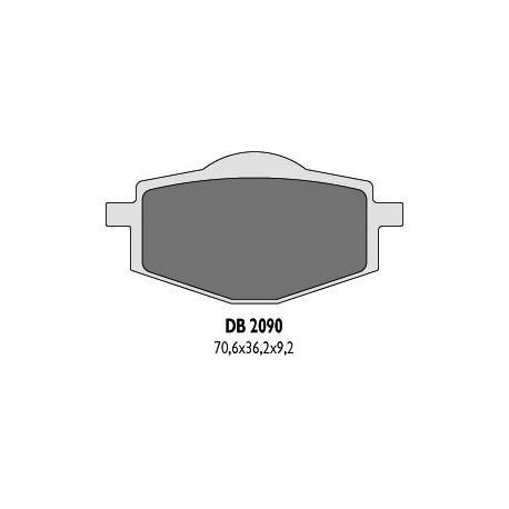 DELTA BRAKING KLOCKI HAMULCOWE KH101 TYŁ - ZASTĘPUJĄ DB2090MX-N ORAZ DB2090QD-N