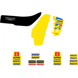 TECNOSEL KOMPLET NAKLEJEK (OKLEIN) HUSABERG FE/FS '90-'99, REPLICA TEAM HUSABERG '90