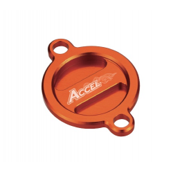 ACCEL POKRYWA FILTRA OLEJU KTM EXC 400/450/530 '08-'11, SXF 450/505 '07-'12, SXF 350 '11-'19 KOLOR POMARAŃCZOWY