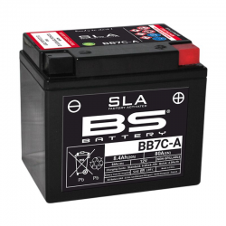 BS 2022/02 AKUMULATOR BB7C-A (FA) (YB7C-A) 12V 8AH 129X89X114 BEZOBSŁUGOWY - ZALANY (80A) (5)