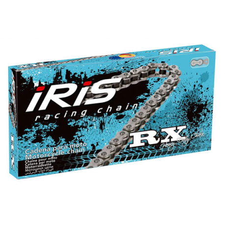 Iris, 420 RX-116 řetěz (116 článků) bez O-kroužků (se spojkou), stříbrná barva