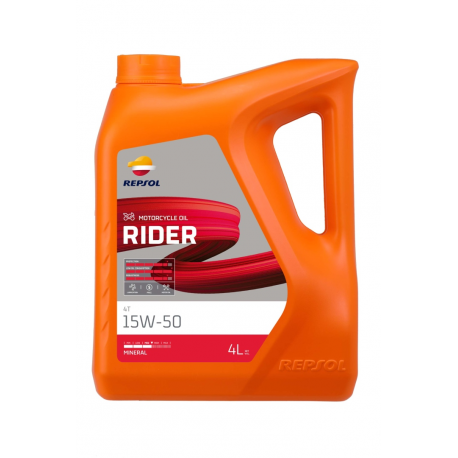 REPSOL OLEJ SILNIKOWY 4T RIDER 15W50 4L MA2 MINERALNY (5) - ZASTĘPUJE RP165M54