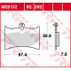 TRW LUCAS ZF KLOCKI HAMULCOWE KH126 SINTER TRACK APRILIA AF-1 125 '89-'92, RS 125 '92-'04, AF-1 250 '90-, BENELLI CHRONO/CX 125