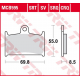 TRW LUCAS ZF KLOCKI HAMULCOWE KH236 SINTER ROAD/TRACK SUZUKI GSX-R 400 '90-'95, GSX-R 750 '88-'93, GSX-R 1000 '89-'92,TRIUMPH DA