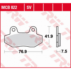 TRW LUCAS ZF KLOCKI HAMULCOWE KH086 SINTER STREET HYOSUNG GT '03-'17, GV 125 '00-'17, XRX '99-'14, GT 250 '04-'14, GT 650 '04-,