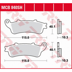 TRW LUCAS ZF KLOCKI HAMULCOWE KH261 SINTER STREET HONDA GL 1800 GOLD WING '01-'17, VFR 800F '06-'13, XL 1000V VARADERO '04-'11,