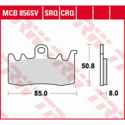 TRW Lucas, brzdové destičky, KH630 CARBON RACING BMW R 1200R/RS '14-'18, S 1000XR '17-, R 1200GS/ADV '13-'18, R 1250R/RS '19-,