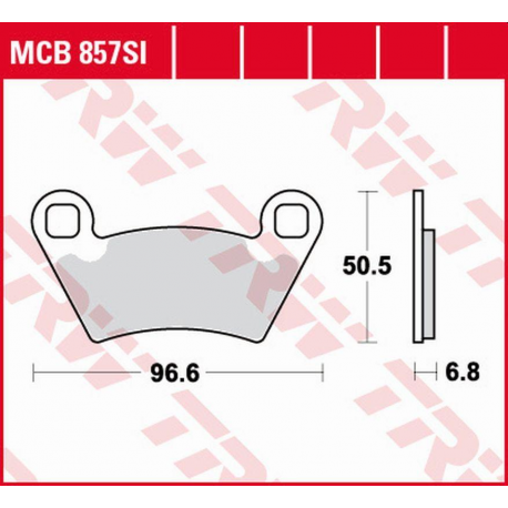 TRW LUCAS ZF KLOCKI HAMULCOWE KH354 SINTER OFFROAD POLARIS RANGER 700 4X4/6X4/6X6 '06-'09, RANGER 800 '10-'12, RANGER 900 '11-,