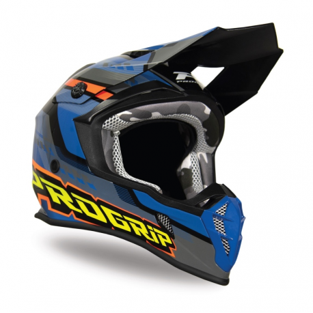 PROGRIP 2022/06 KASK PG3180 AP71 KOLOR NIEBIESKI SZARY POMARAŃCZOWY ROZM.L (3180-362)
