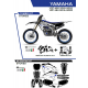 UFO 2022/06 KOMPLET PLASTIKÓW PLUS KOMPLET NAKLEJEK (OKLEIN) YAMAHA YZF 250 '19-'22 STOKES KOLOR CZARNY