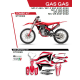 UFO 2022/06 KOMPLET NAKLEJEK (OKLEIN) GAS GAS MC 125 '21-'22 STOKES KOLOR CZERWONY