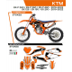 UFO 2022/06 KOMPLET NAKLEJEK (OKLEIN) KTM SX 125 '19-'22 STOKES KOLOR POMARAŃCZOWY