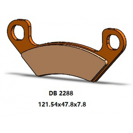 DELTA BRAKING 2022/06 KLOCKI HAMULCOWE TYŁ KH742 ARCTIC CAT PROWLER 812 PRO '19-'21, WILDCAT 1000 '19-'21, CUSHMAN HAULER DIESEL