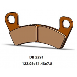 DELTA BRAKING 2022/06 KLOCKI HAMULCOWE PRZÓD KH741 ARCTIC CAT WILDCAT 700 '15-'19, STAMPEDE 900 '17-'19