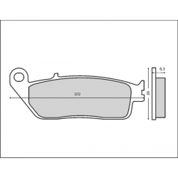 BRENTA KLOCKI HAMULCOWE KH226 / KH142