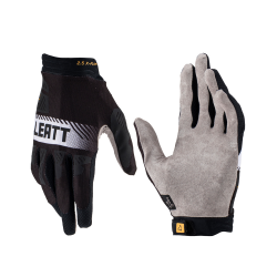 LEATT (NOWOŚĆ 2023) RĘKAWICE MOTO 2.5 X-FLOW GLOVE BLACK KOLOR CZARNY/BIAŁY ROZMIAR S