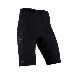 Leatt, cyklo kraťasy MTB TRAIL 2.0 (+ trenky s vložkou grátis) SHORTS BLACK, barva černá, velikost L