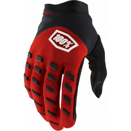 100 PROCENT (2023) RĘKAWICE AIRMATIC RED/BLACK KOLOR CZERWONY/CZARNY ROZMIAR XL
