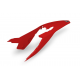 UFO 2023/04 BŁOTNIK TYŁ BETA RR 250/300/350/400/450 '20-'23 Z BOCZKAMI TYLNYMI KOLOR CZERWONY