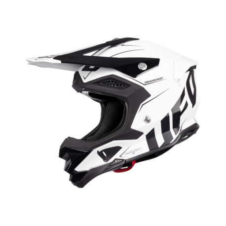 UFO KASK CROSS DIAMOND KOLOR CZARNY BIAŁY ROZMIAR M
