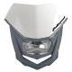 POLISPORT LAMPA PRZEDNIA MODEL HALO (ŻARÓWKA HALOGENOWA) KOLOR BIAŁY/SZARY