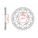 MTX PARTS 2023/03 ZĘBATKA TYLNA 828 45 SUZUKI SV 650 99-13 (JTR807.45) (ŁAŃC. 525)