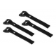GAERNE (2023) CZĘŚCI KOMPLET PASKÓW (4 SZT) DO BUTÓW GX-J/ SGJ KRÓTKIE KOLOR CZARNY