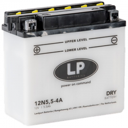 LANDPORT AKUMULATOR 12N5,5-4A 12V 5,5AH 139X62X128 OBSŁUGOWY - ELEKTROLIT OSOBNO (4) UE2019/1148