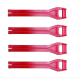 Gaerne, sada přezek (4ks.) pro boty SG-22, dlouhé, červená barva