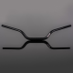 RENTHAL KIEROWNICA 1,1/8 CALA (28,6MM) STREET FATBAR HANDLEBAR MEDIUM (TOURING) KOLOR CZARNY