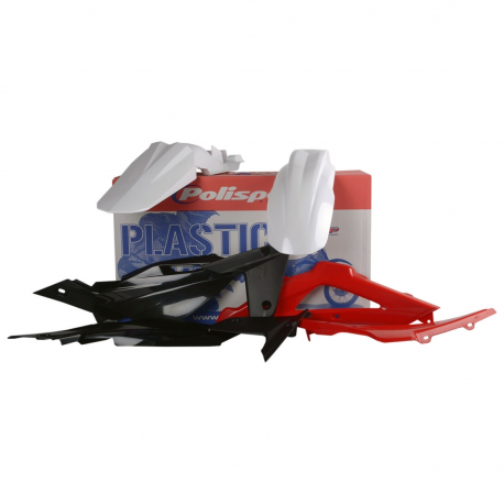 POLISPORT KOMPLET PLASTIKÓW HUSQVARNA TC/FE '08 KOLOR BIAŁO CZARNO CZERWONY OEM