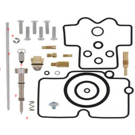 BEARING WORX 2023/04 ZESTAW NAPRAWCZY GAŹNIKA HONDA CRF 450R '02, (26-1460)