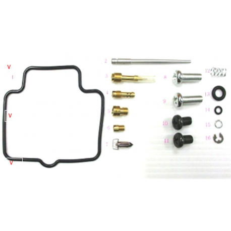BEARING WORX 2023/04 ZESTAW NAPRAWCZY GAŹNIKA SUZUKI LT-F 250 OZARK '02-'14 (26-1094)