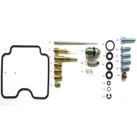 BEARING WORX 2023/04 ZESTAW NAPRAWCZY GAŹNIKA YAMAHA YFM 400 KODIAK '01-'02 (26-1382)