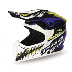 PROGRIP 2024/01 KASK DZIECIĘCY PG3009 JUNIOR/KID KOLOR BIAŁY/NIEBIESKI/ŻÓŁTY FLUO ROZM. L (3009-361)