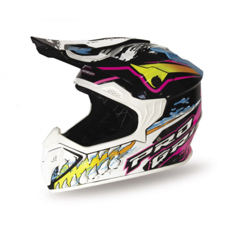 PROGRIP 2024/01 KASK DZIECIĘCY PG3009 JUNIOR/KID KOLOR BIAŁY/CZARNY/RÓŻOWY/SELEDYNOWY ROZM. L (3009-382)