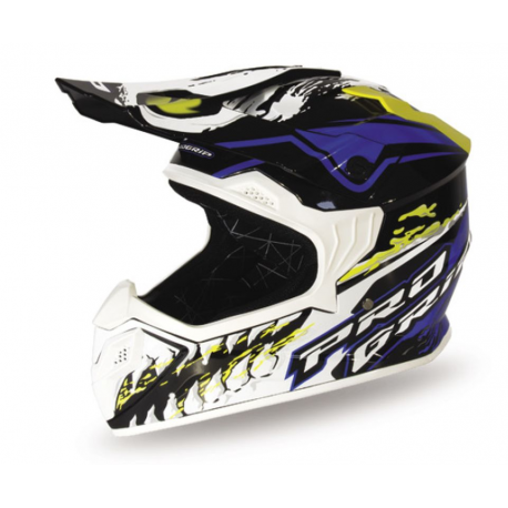 PROGRIP 2024/01 KASK DZIECIĘCY PG3009 JUNIOR/KID KOLOR BIAŁY/NIEBIESKI/ŻÓŁTY FLUO ROZM. M (3009-361)